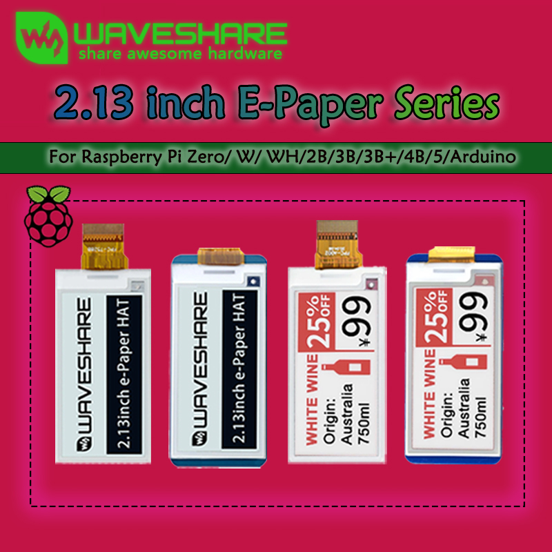 Waveshare 2.13 inch E-Paper E- - Display Epaper 2.9 recensie en prijs